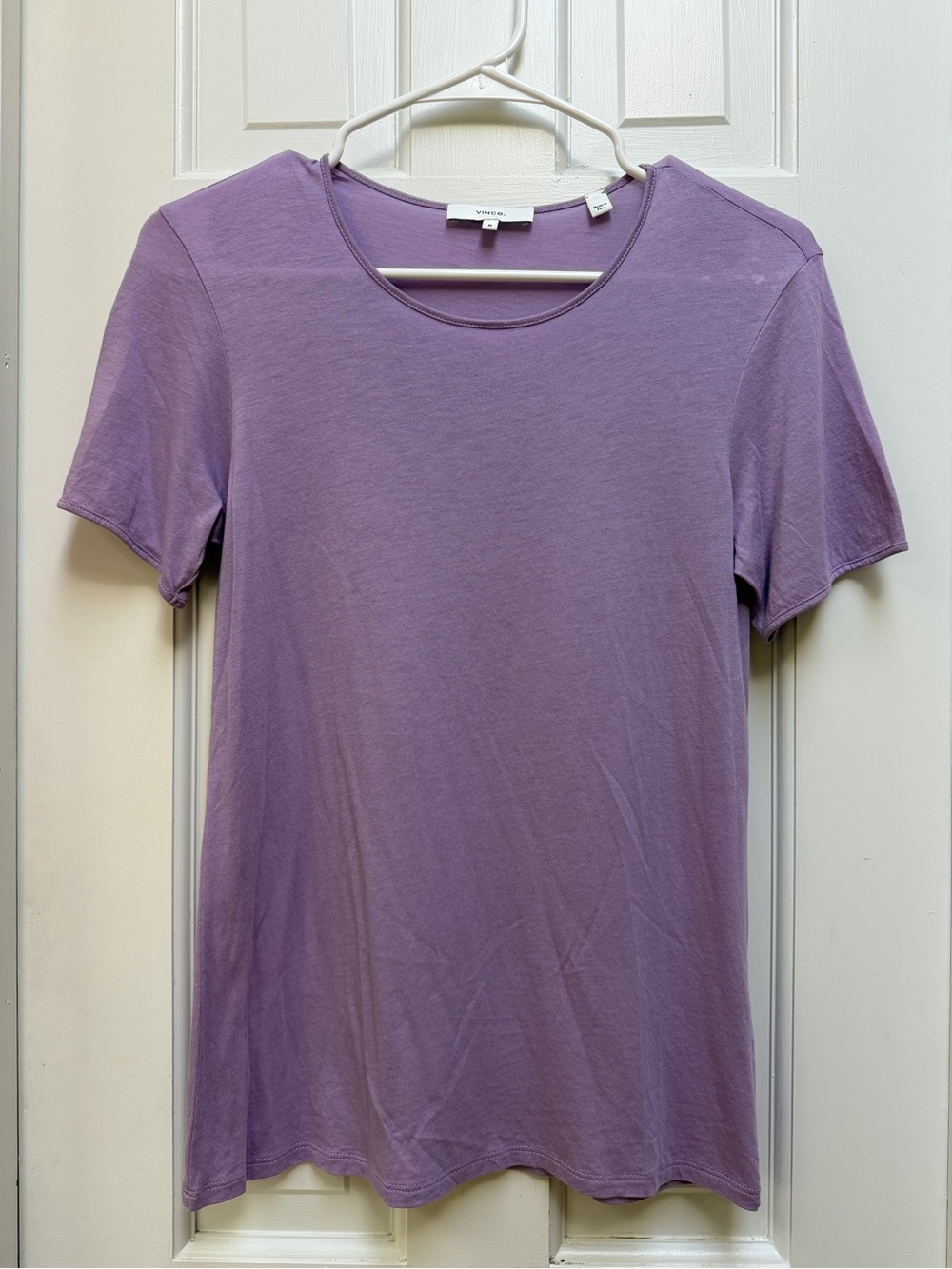 Vince Lavender Short Sleeve Crewneck Tee